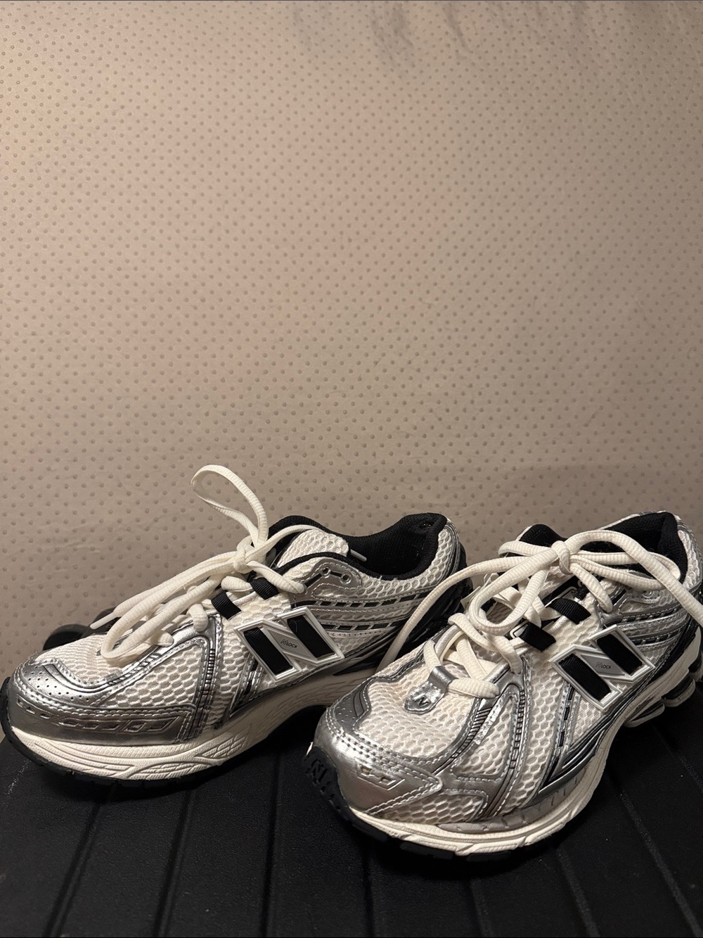 New Balance 1906 r (Silver and White Women's Athletic Sneakers)